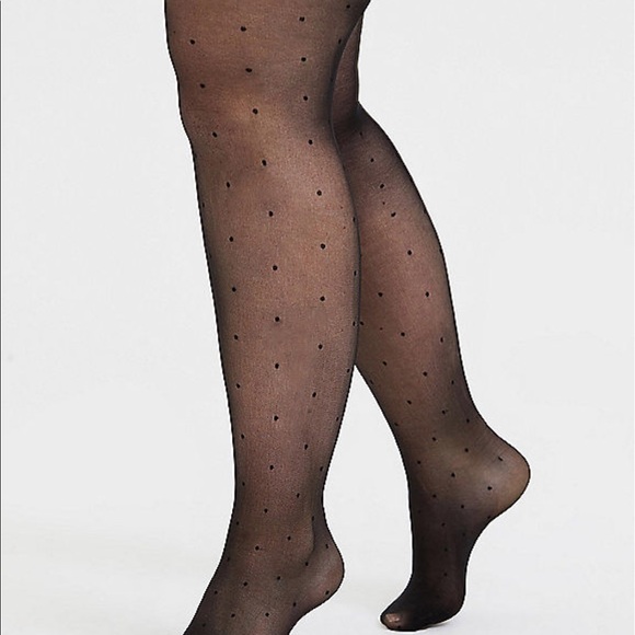 2 Pairs NWT Torrid size 1/2 black design tights - Picture 2 of 3